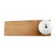 White Crackle Ceramic Wooden Door Stopper